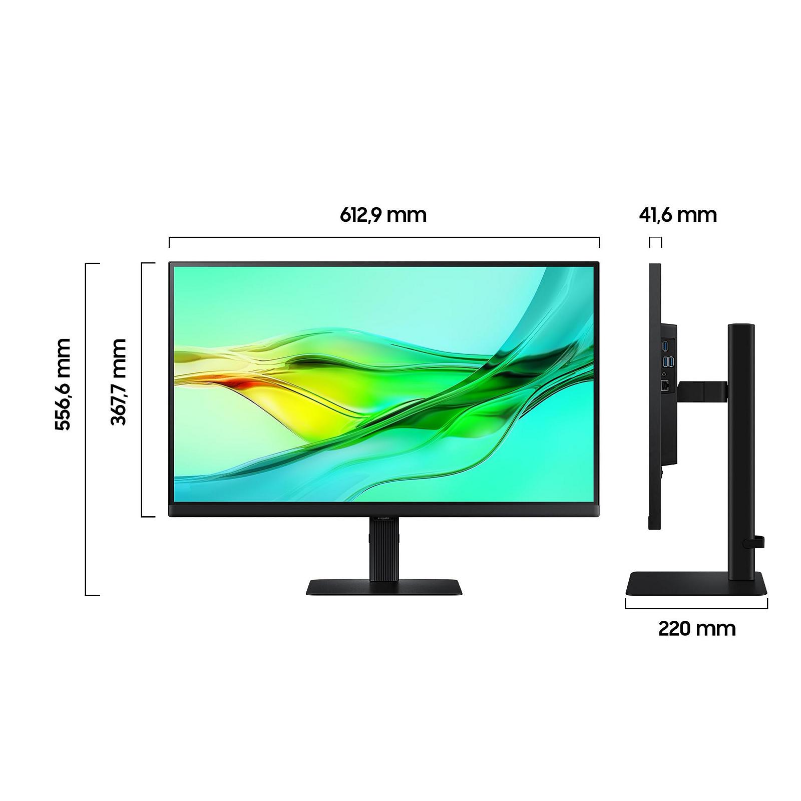 Монитор Samsung ViewFinity S60D Business 27 дюймов IPS WQHD KVM Switch 100Hz 5ms USB-C с зарядкой 90W Pivot, фото №2