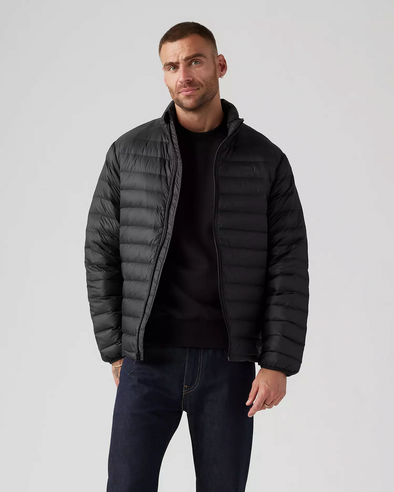 Чоловіча куртка Levis - Tobal Down Packable Jet Black - S, фото №1