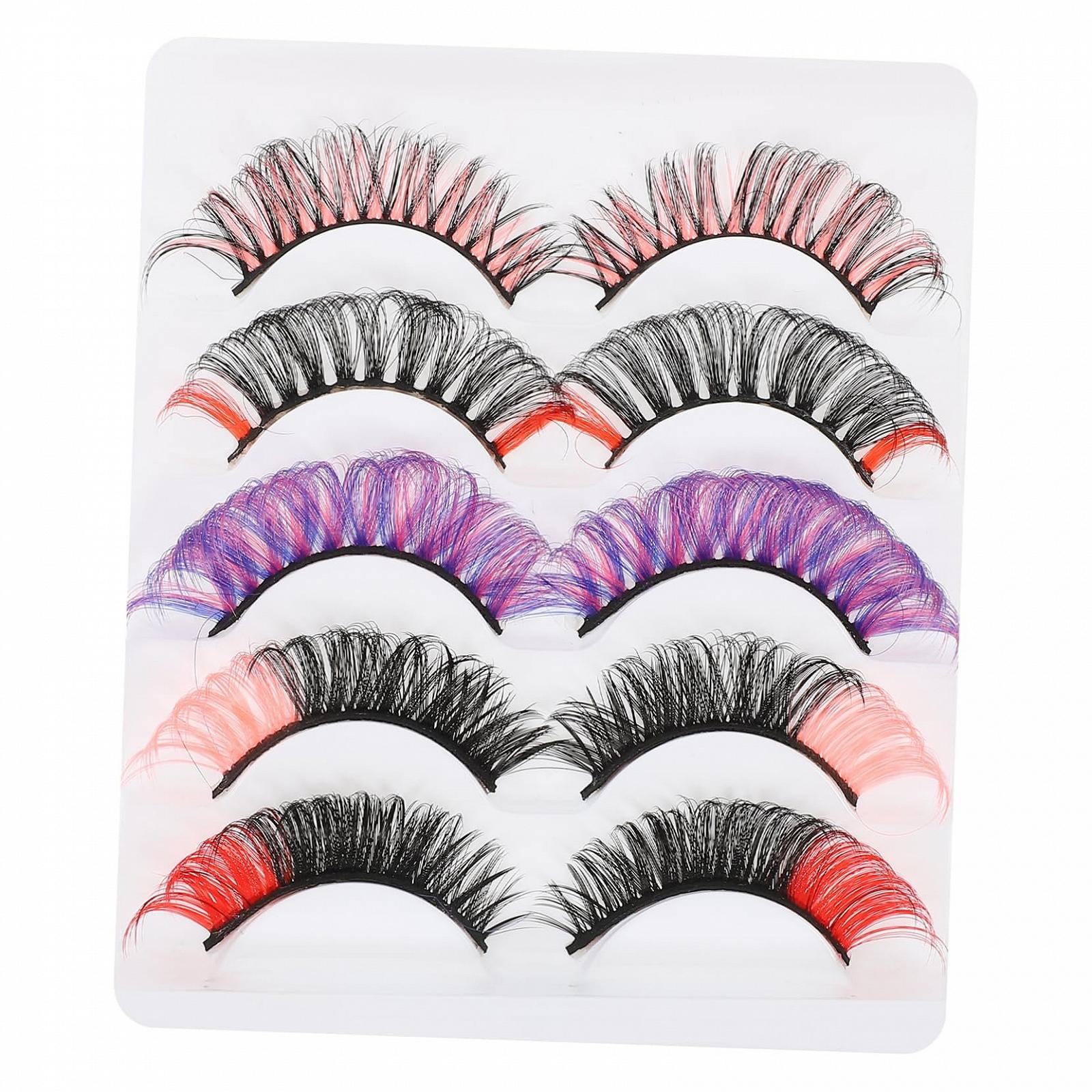 Вії Angoily Natural 5D Imitation Mink Extension Колірні, фото №1