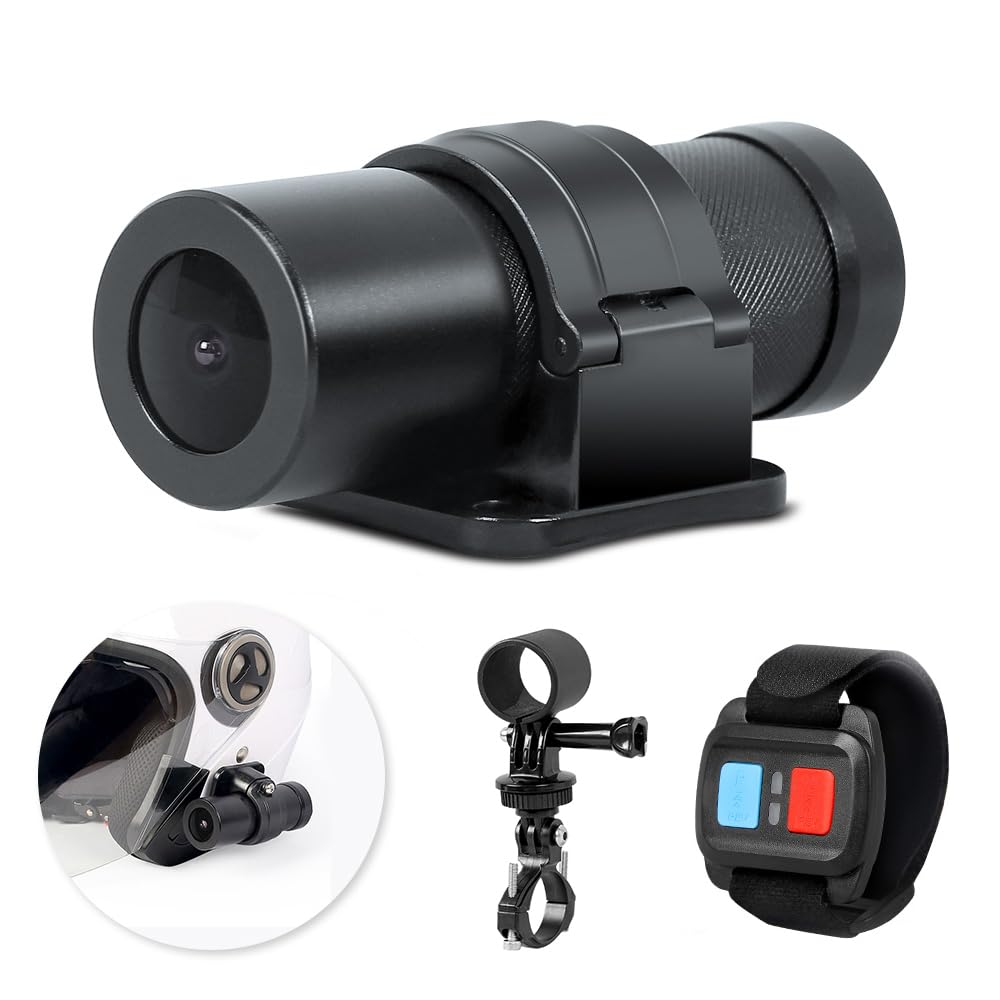 Камера VSYSTO HD 1080P WiFi Мотоцикл Велосипед Шлем Ночное видение 150° Водонепроницаемая Черная-D5S, фото №1