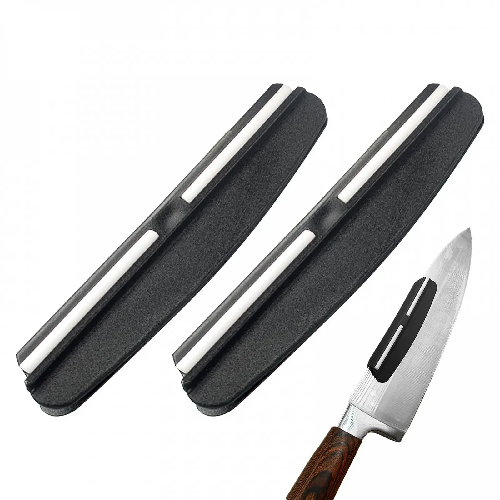 Направляющая для заточки ножей 15 градусов портативная прочная пластик, фото №1