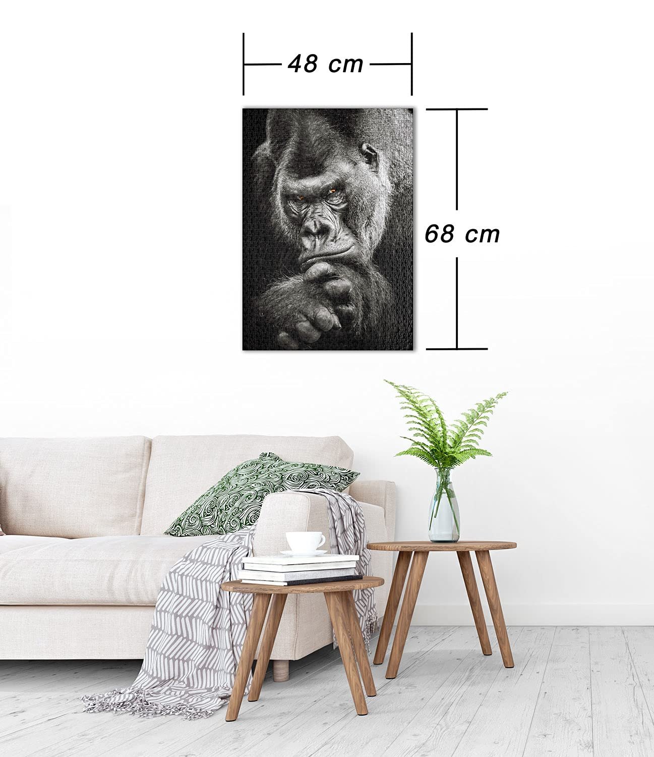 Пазл Ulmer Puzzleschmiede Silver Back 1000 элементов Черно-белый, фото №3