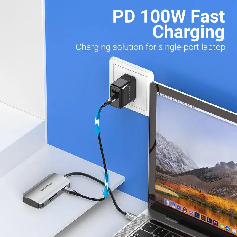 Док-станция Type-C Vention 6-в-1 TNHHB, фото №4