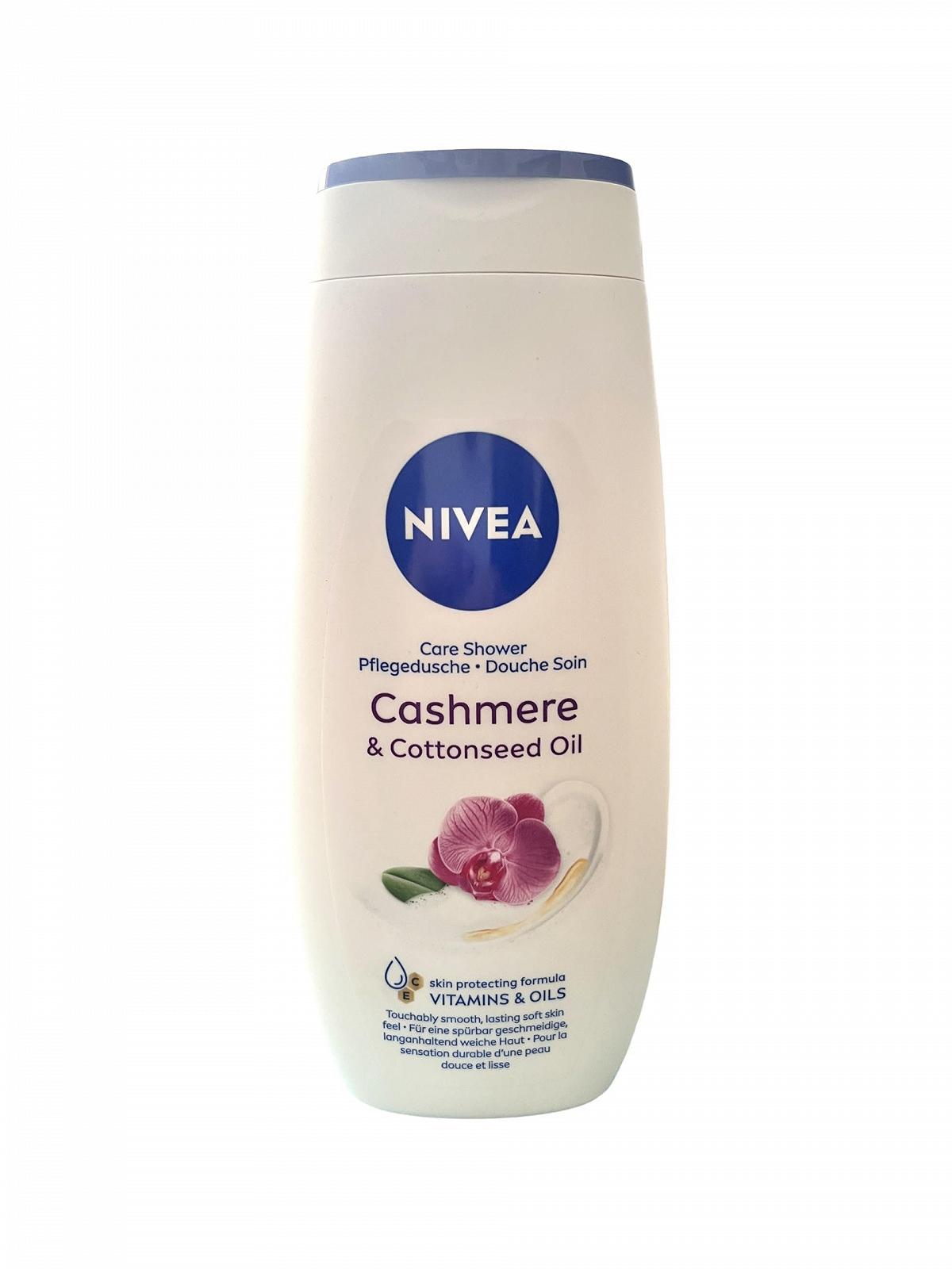 Гель для душа NIVEA Cashmere & Cotton Oil с витаминами C и E 250 мл, фото №1