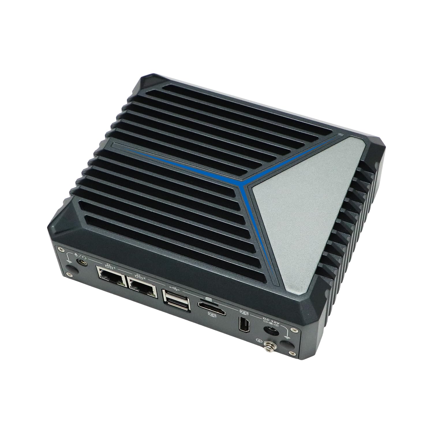 Міні-ПК HUNSN BX11 Intel N100 16G RAM 256G SSD WiFi6 BT 5.2 TPM 2 x COM 2 x LAN SIM Slot 2 x HDMI Vesa Mount, фото №5