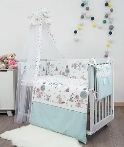 Детское постельное белье Twins Sweet SW-011 Forest mint 8 эл - Фото 1