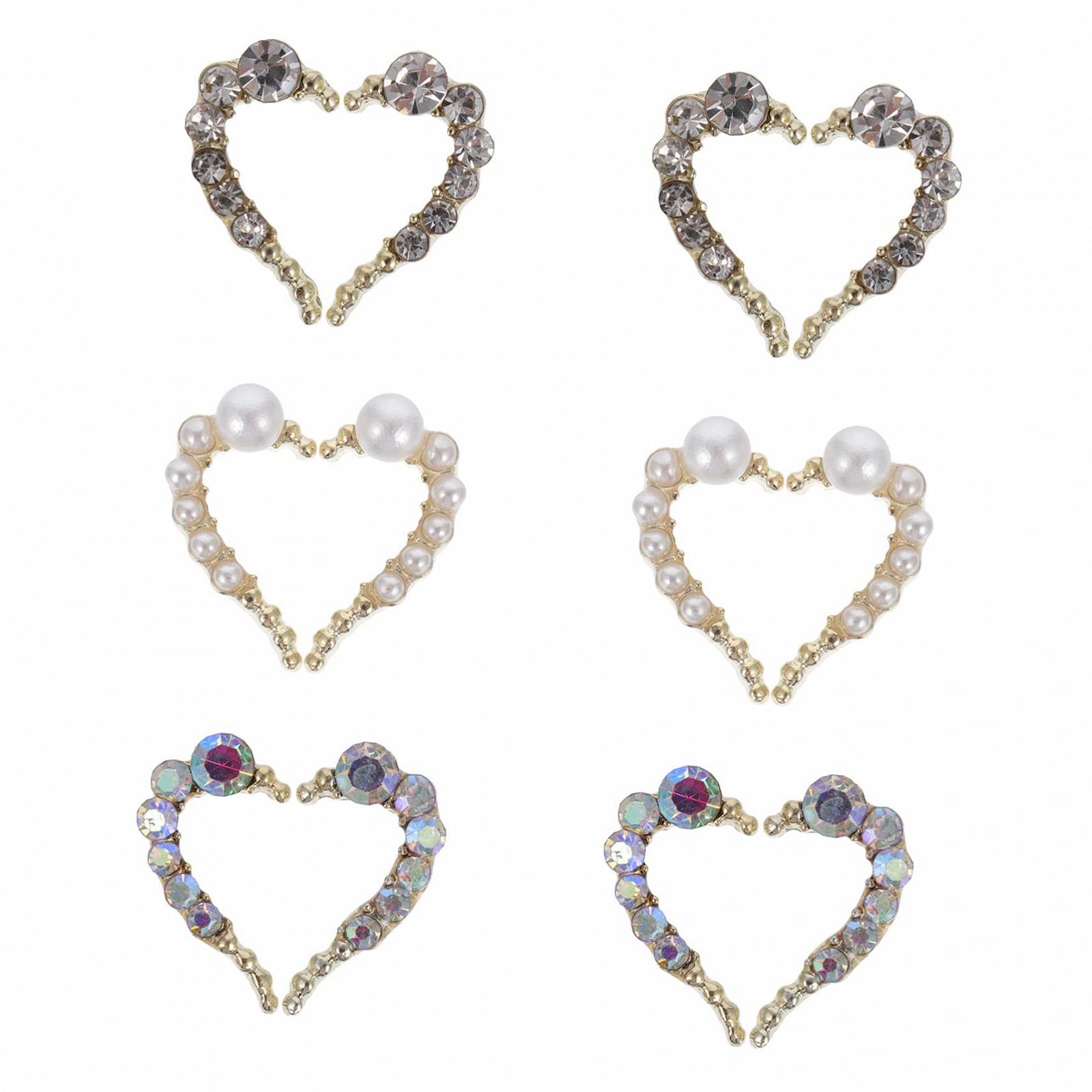 Аксесуари для нігтів Прикраса для нігтів Серце Glitter Alloy, фото №1