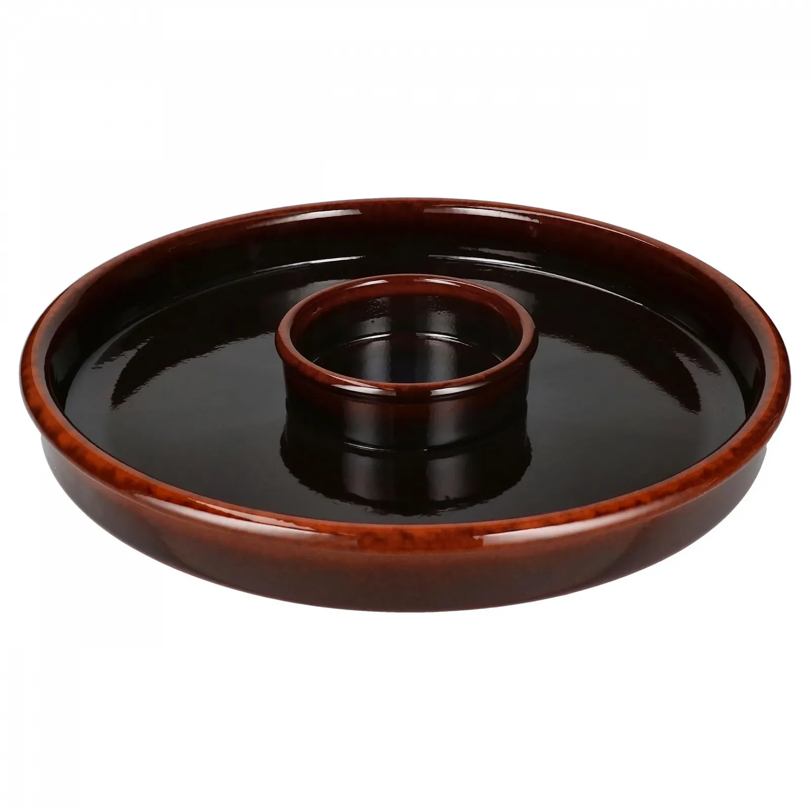 Миска MamboCat Juego Tapas, диаметр 33,5 см, большая, темно-коричневая, фото №2