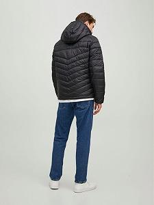 Куртка Jack&Jones HERO PUFFER HOOD NOOS 12211785, Черный, XL synthetic.ua - Фото 1