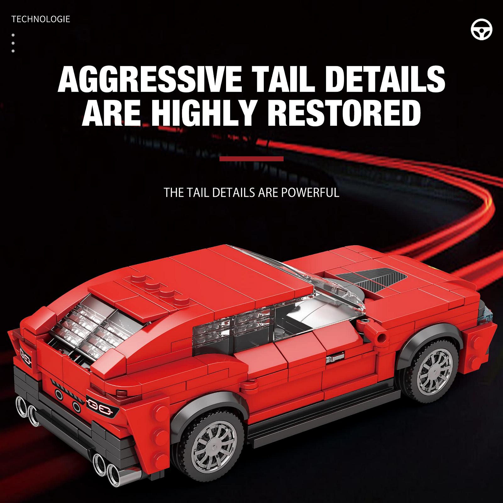 Блочный конструктор Reobrix Technic Speed Champions Спортивный автомобиль 416 Штук, фото №6