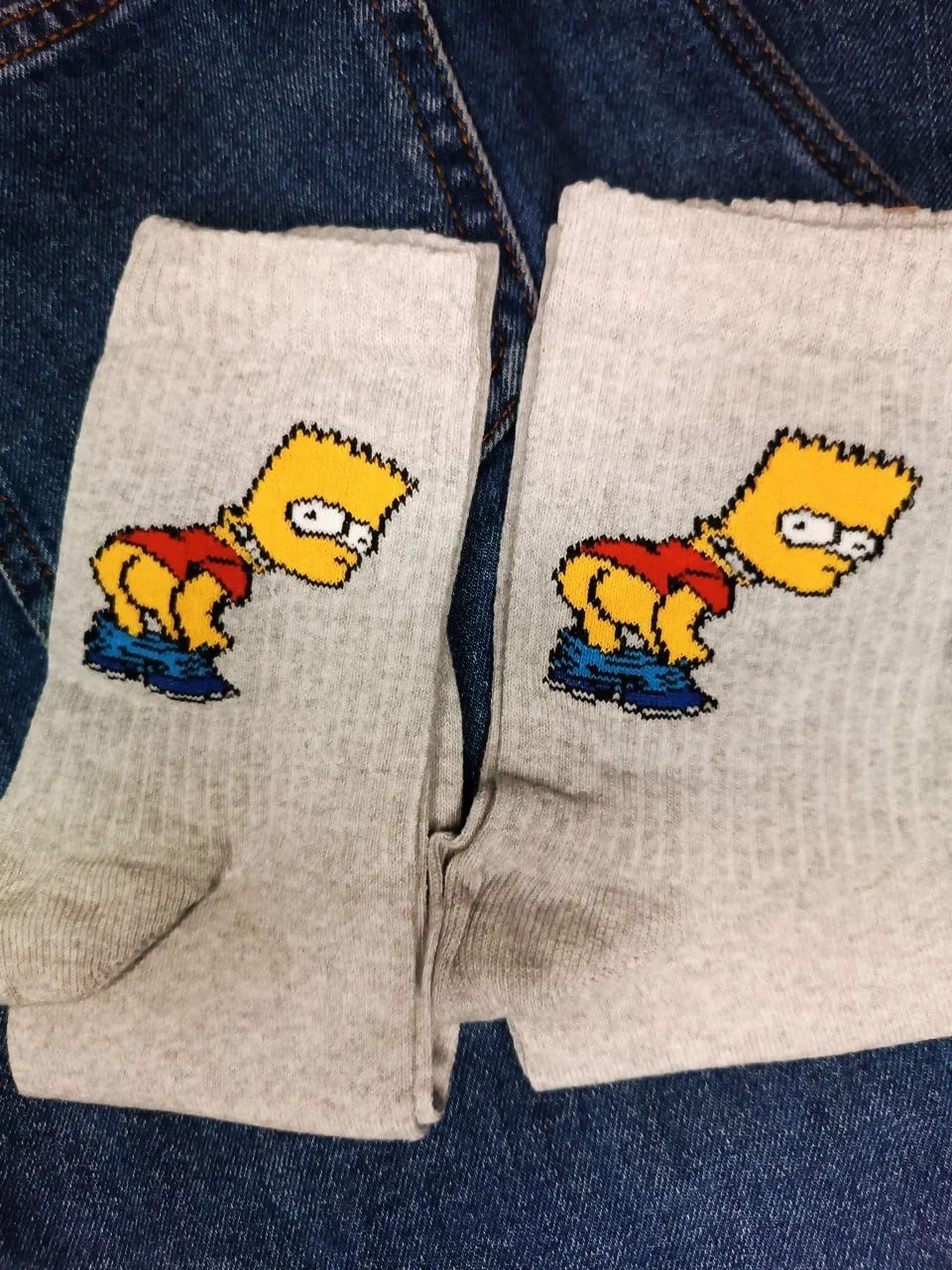 Чоловічі молодіжні шкарпетки високі демісезонні сірі 39 - 44 розмір, фото №1