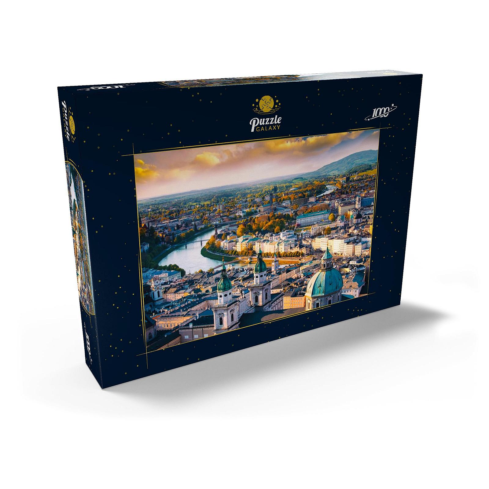 Пазл MyPuzzle MyPuzzle Special Collection Beautiful Panoramic View of Salzburg with Salzach in Beautiful Golden Evening Light Премиум 1000 элементов, фото №2