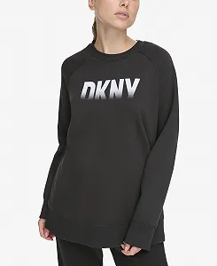 Женский свитшот DKNY Fade Away Logo Longline synthetic.ua - Фото 1