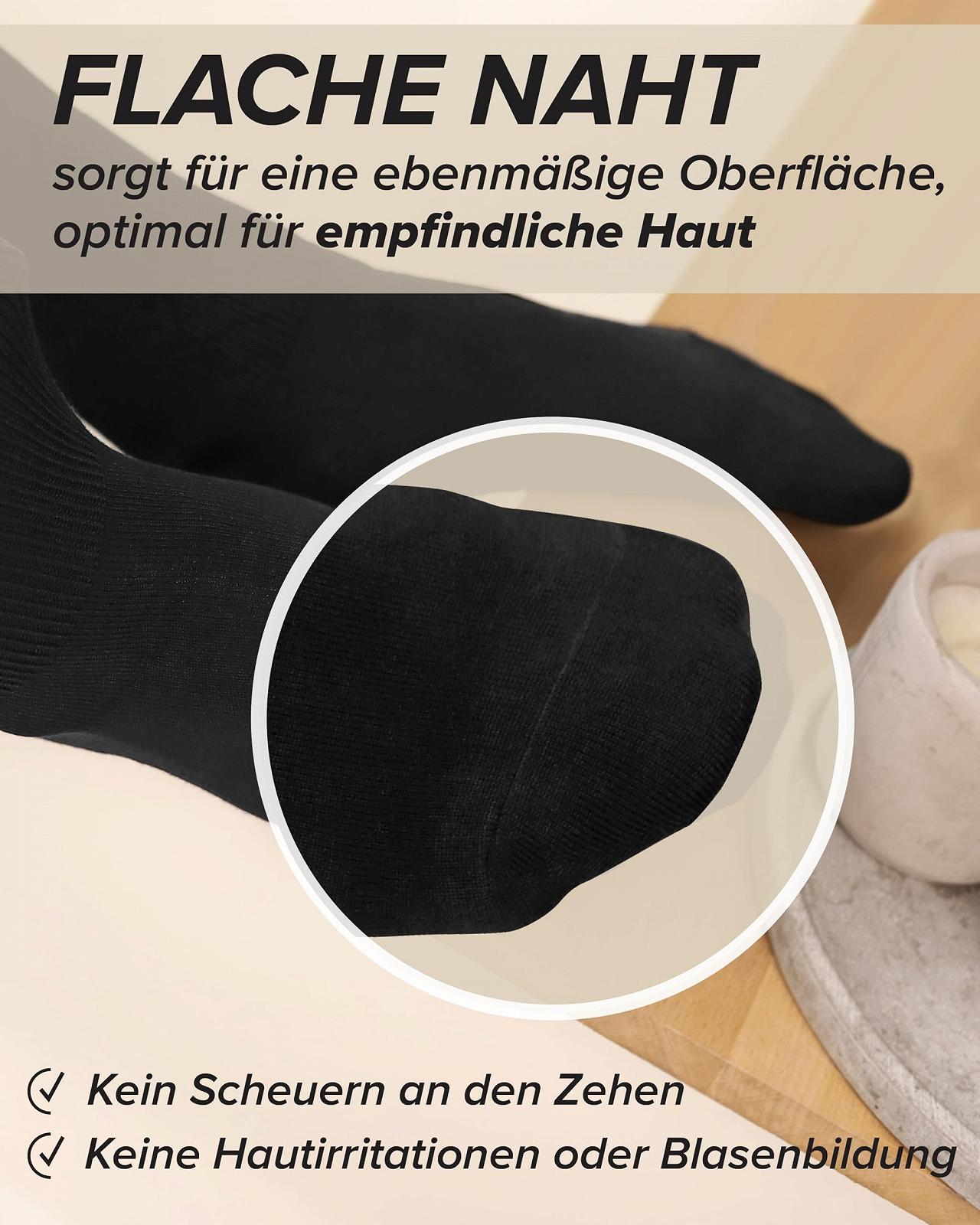 Диабетические носки vitsocks Женские Очень широкие без резинки (3 пары) Широкое голенище для отекших ног, хлопок, фото №4