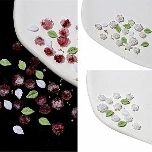 3D Цветы Стальные бусины для ногтей Листья Декор для ногтей Аксессуары для ногтей для акриловых ногтей synthetic.ua - Фото 1