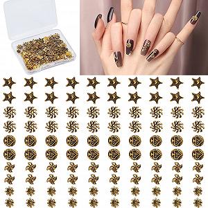 в стилі панк NICENEEDED, 3D ретро металеві камінці та стрази, 100 шт - Фото 1