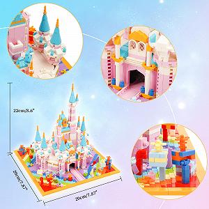 Набор LULUFUN Castle Building Blocks Castle Rainbow synthetic.ua - Фото 1