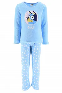 Піжама BlueY для дівчат, м'яка велюрова футболка та довгі штани - Фото 1