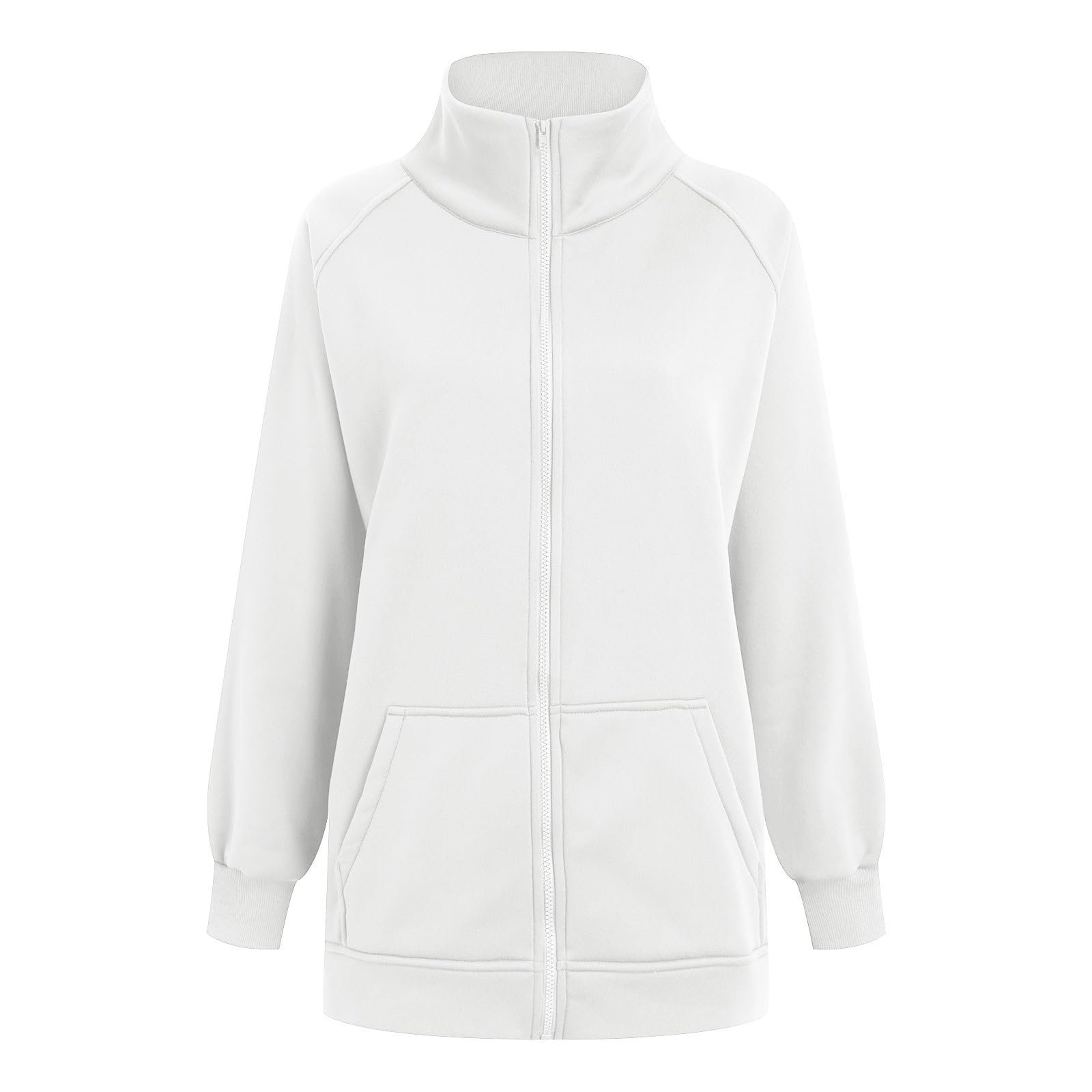 Женская толстовка на молнии Зима Осень однотонная Спортивная Y2K, фото №3