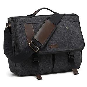 Сумка-мессенджер VONXURY для мужчин, холщовая, для ноутбука 15.6 дюймов - Фото 1