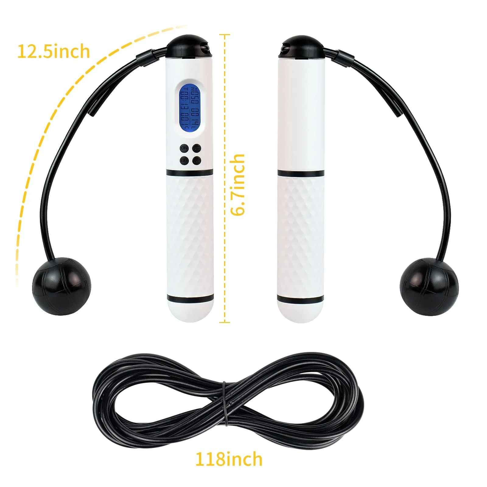 Скакалка з лічильником Speed Rope Digital регульована нековзні ручки, фото №2