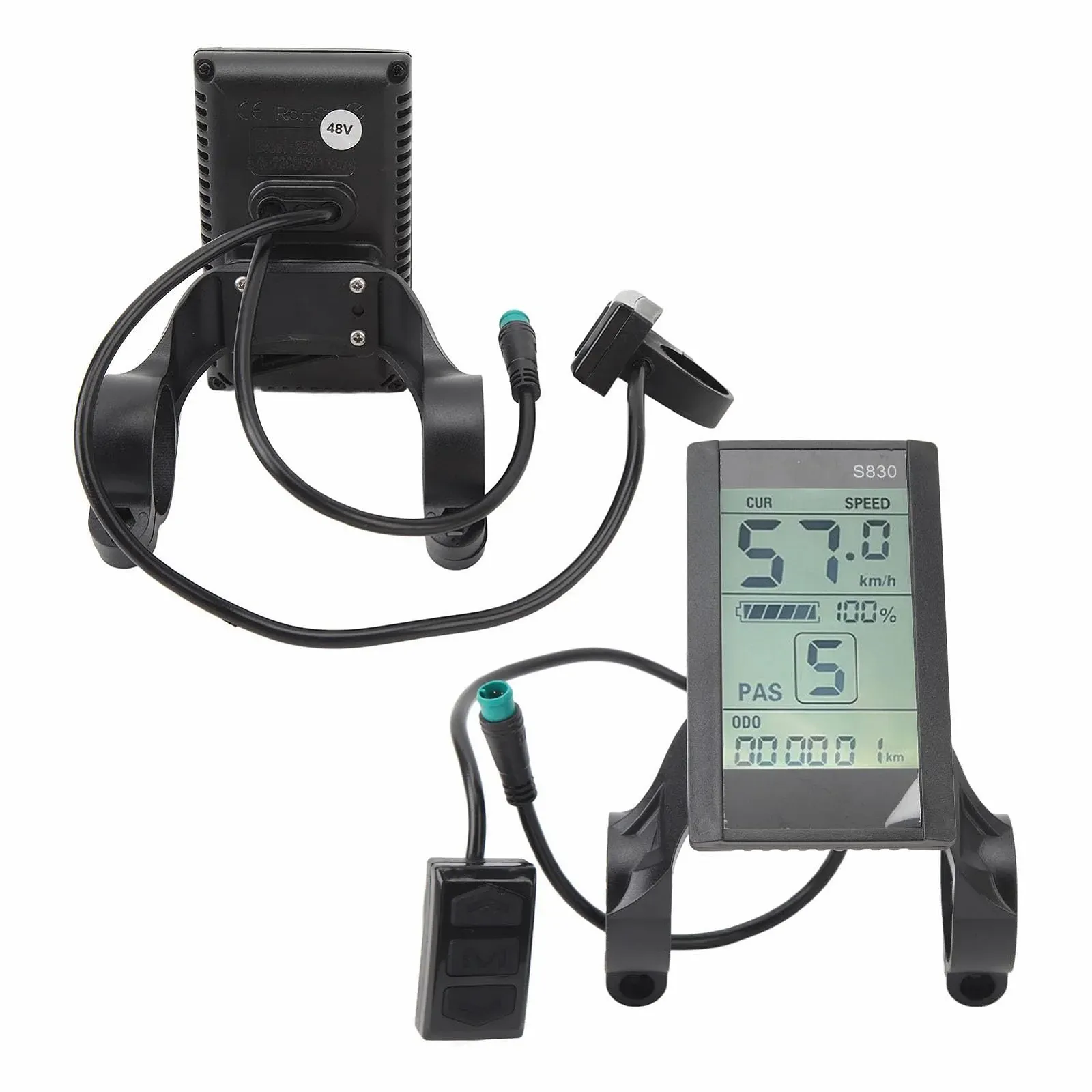Велокомпьютер LCD Display 5-pin 24 В 36 В 48 В для электровелосипеда, фото №9