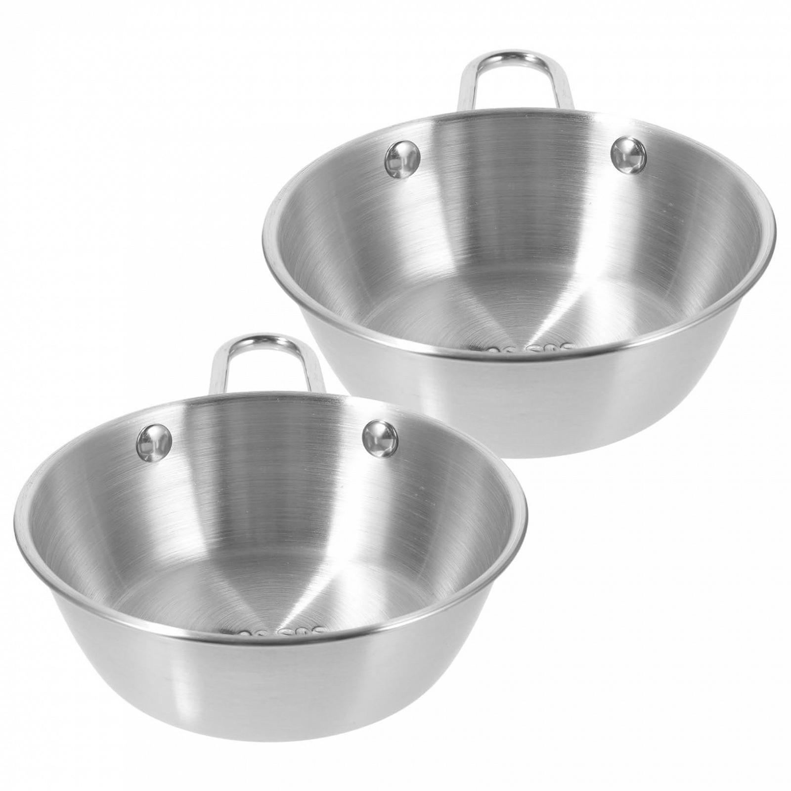 Миска для кемпинга Abaodam, 4 шт, из нержавеющей стали 304, фото №7