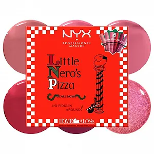 Блеск для губ NYX Professional Makeup Home Alone Butter Gloss Pizza Vault 6 шт Оттенки розового/красного и Butter Gloss Bling - Фото 1