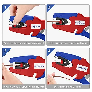 Автоматический стриппер для кабеля Doplop AWG 32-7 / 0,03-16 мм² synthetic.ua - Фото 1