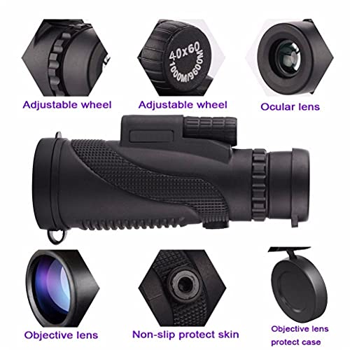 Монокуляр DERBUT Monocular Telescope 40 x 60 Професійний Ручний з Триногою, фото №6