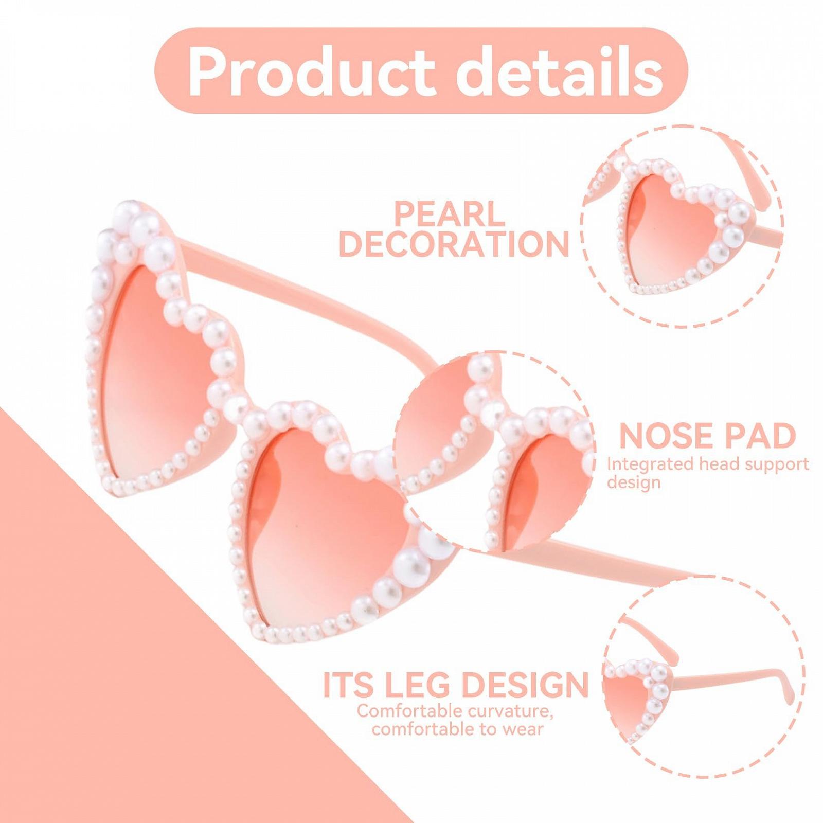 Сонцезахисні окуляри Серце BinXiaoQin 1 шт., фото №3