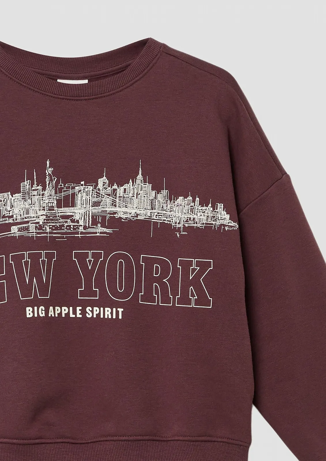 Oversize свитшот s.Oliver с большим принтом спереди и мягкой внутренней стороной, фото №4