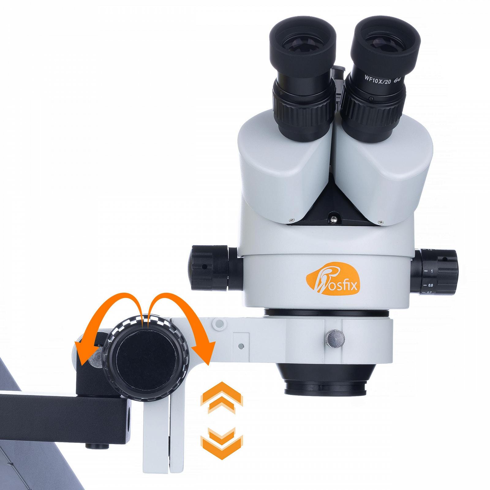 Микроскоп стереоскопический Rosfix Neptune Pro MSNP-T-WDMS1, увеличение 7x-45x, фото №4