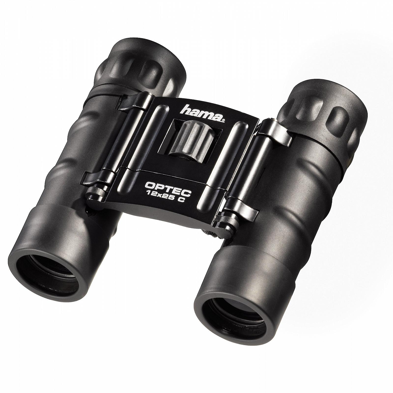 Бінокль Hama Optec 12x25 Компактний Dachkantform BK7 Чорний, фото №1