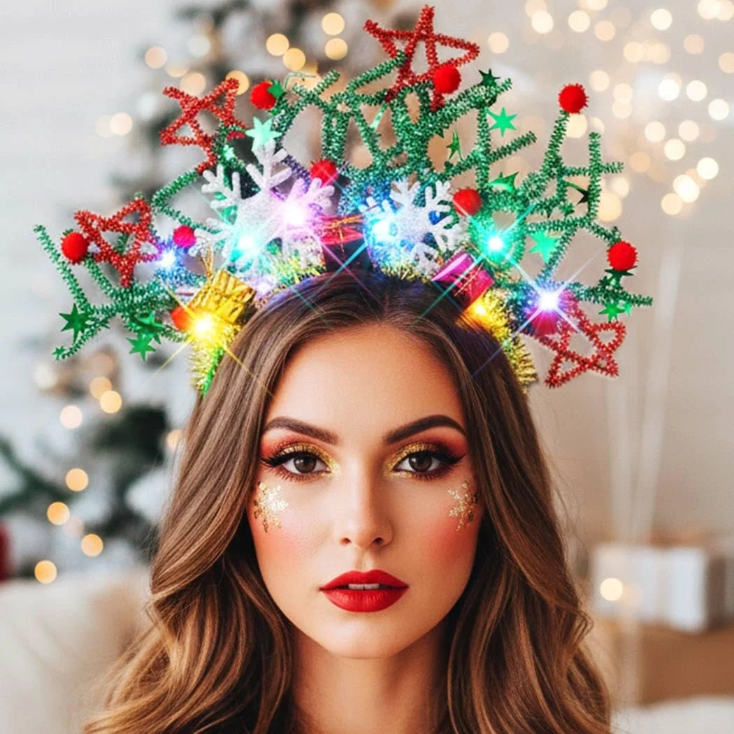 Свiтловий рiздвяний обруч Zoestar LED, фото №6