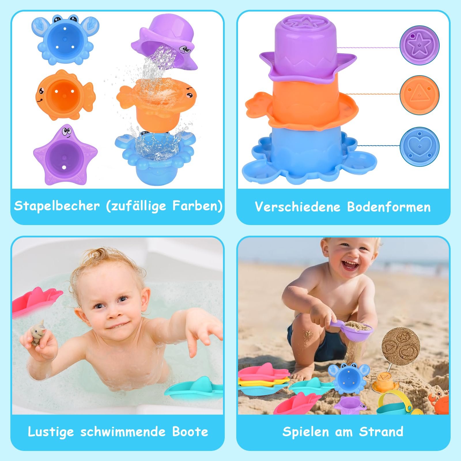 Игрушка для ванной Набор 10 шт, фото №6