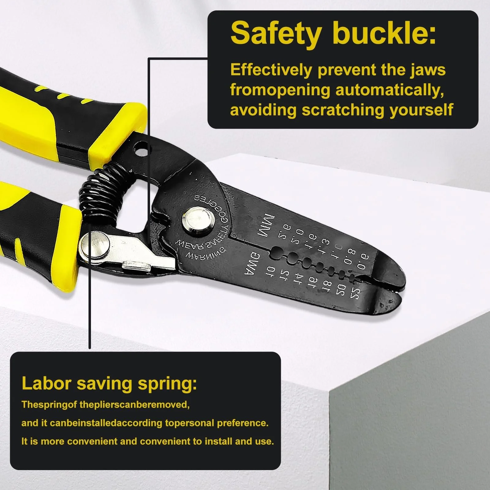 Стриппер 10-22AWG 7" с замком безопасности, фото №4