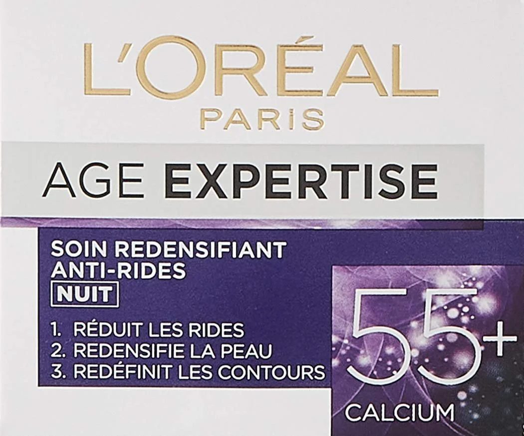 Нічний крем проти зморщок L'Oreal Age Expertise 55+ 50 мл зміцнювальний, фото №2