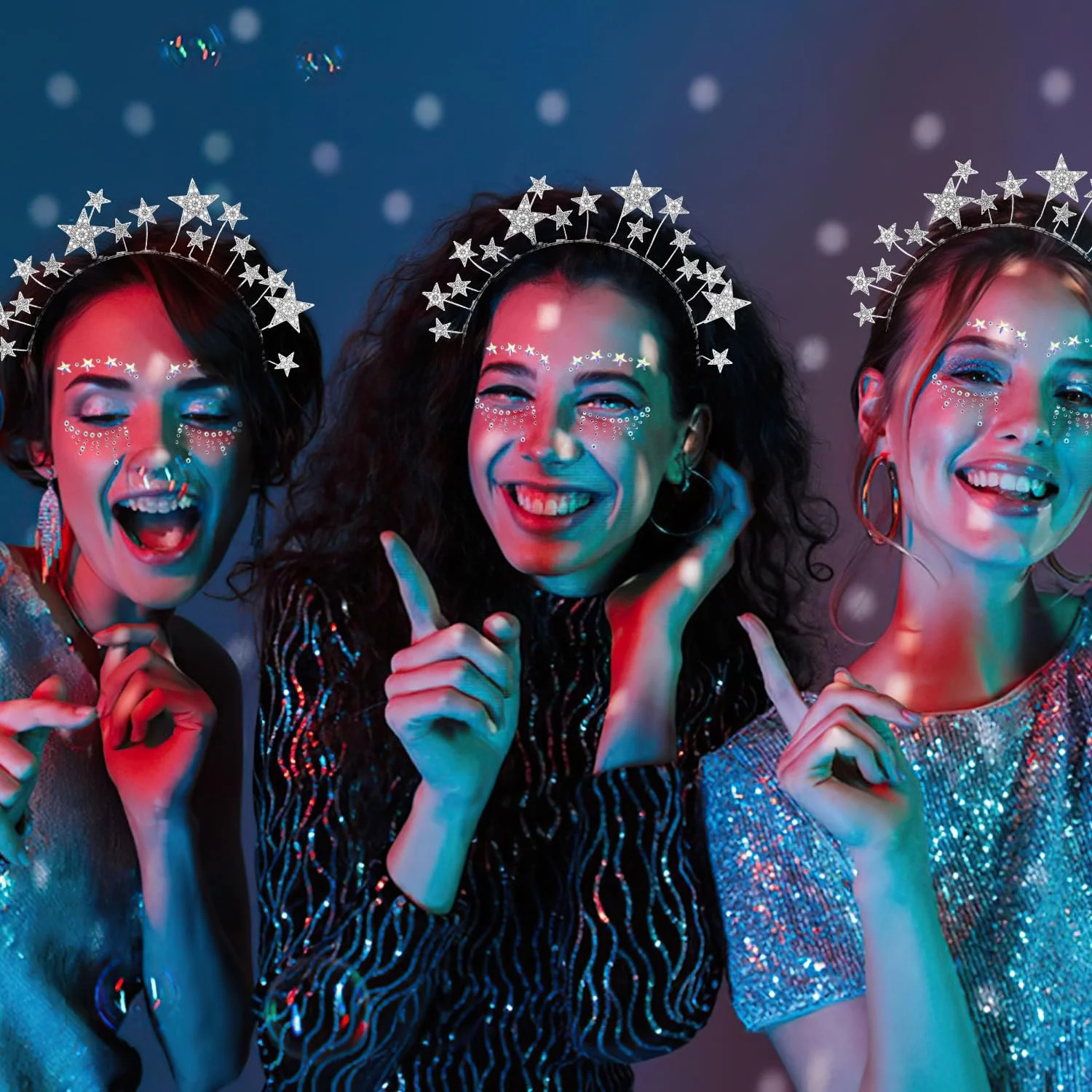 Обруч для волосся Зірка Сріблястий, фото №6