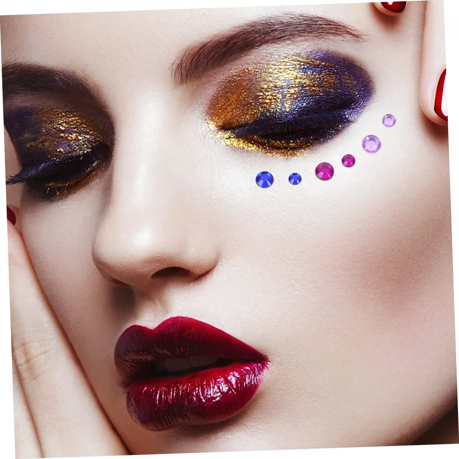 Стрази Наклейки для нігтів Blätter Augen Make-up, фото №2