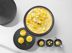 Фруктовщица ASA Selection Grande на ножке Черный металл 33 см synthetic.ua - Фото 1