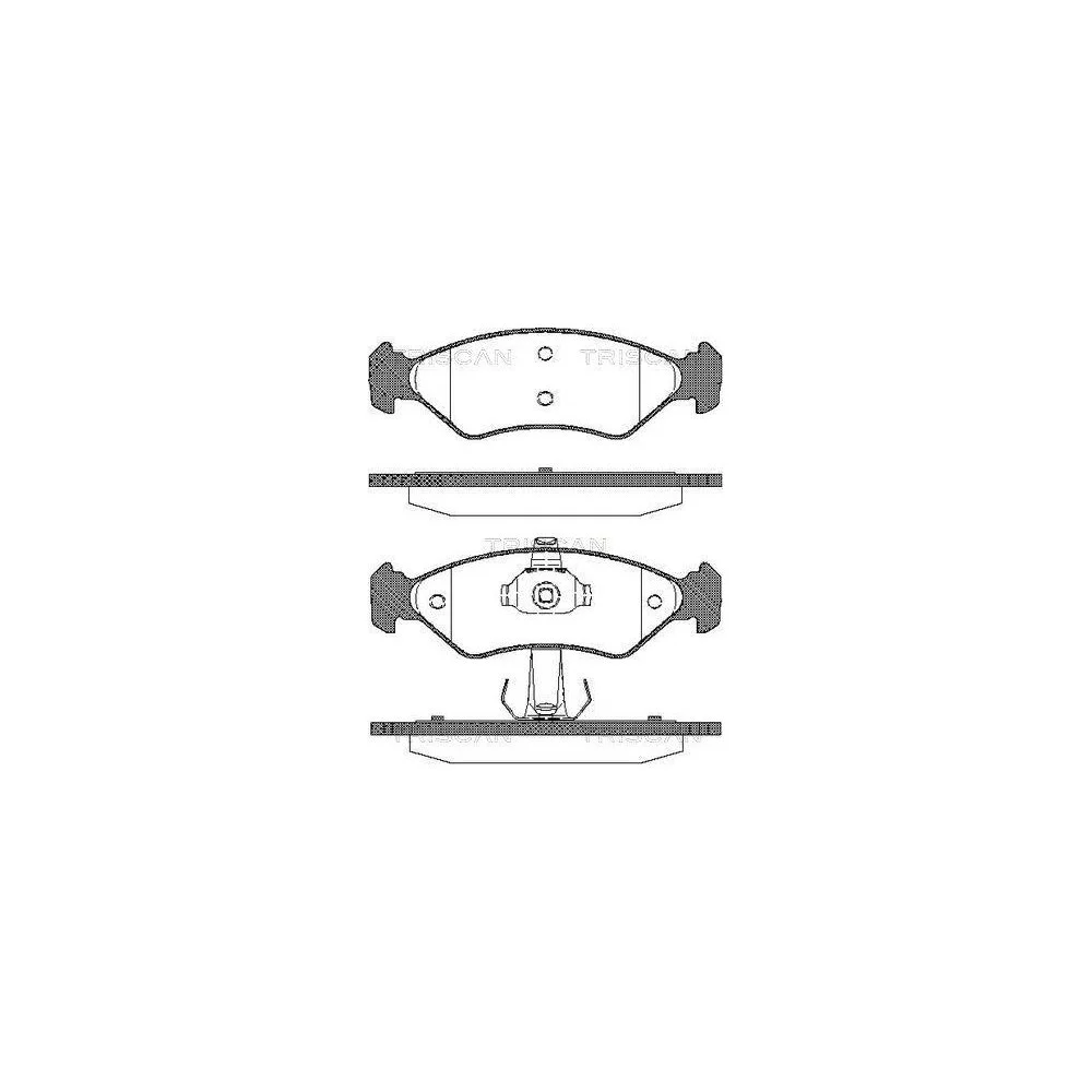 Комплект тормозных колодок дискового тормоза TRISCAN 8110 16168 для FORD MAZDA, передний мост, фото №1 Комплект тормозных колодок дискового тормоза TRISCAN 8110 16168 для FORD MAZDA, передний мост, фото №1