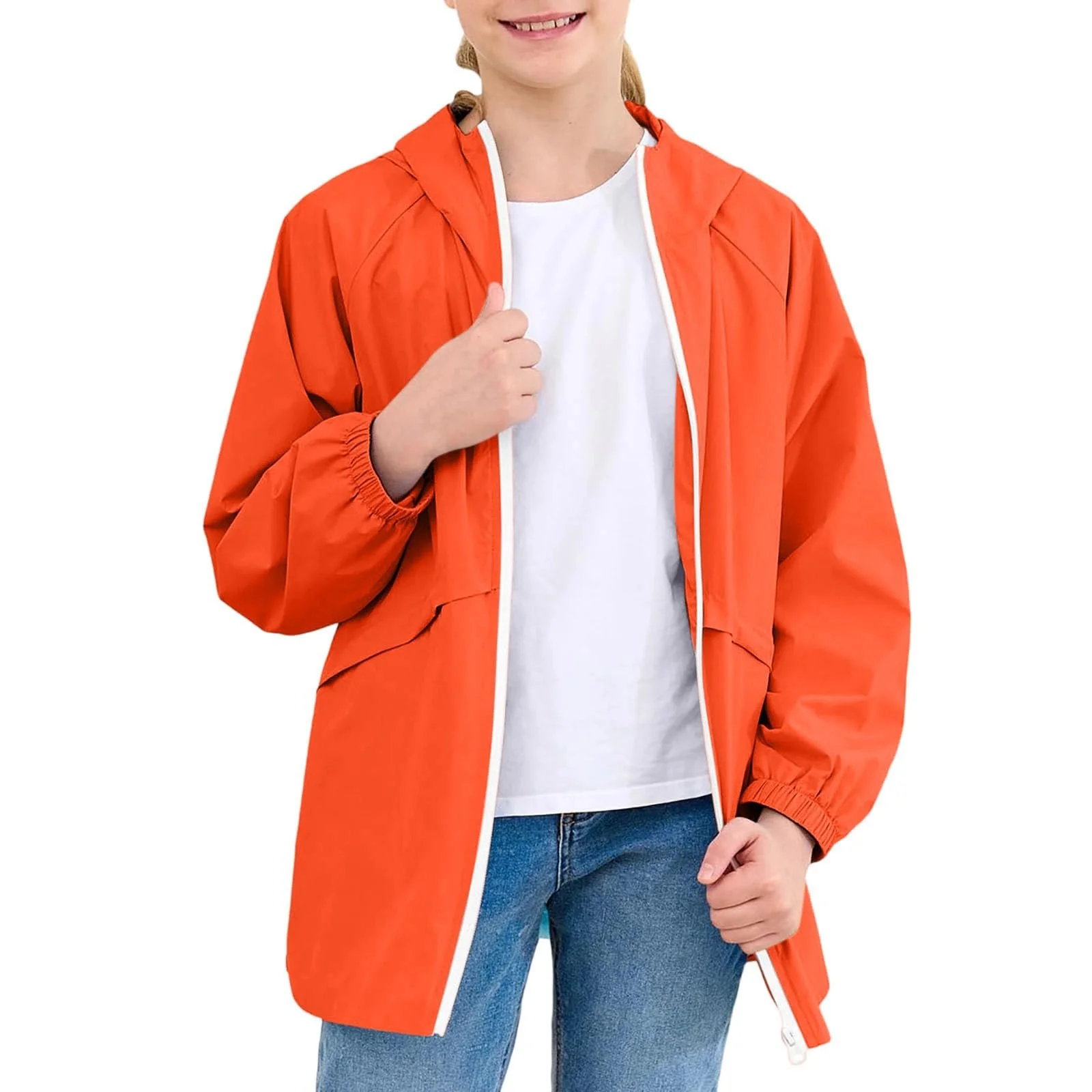 Дощовик Wyongtao для хлопчиків, водонепроникна куртка з капюшоном, дитячий, фото №5