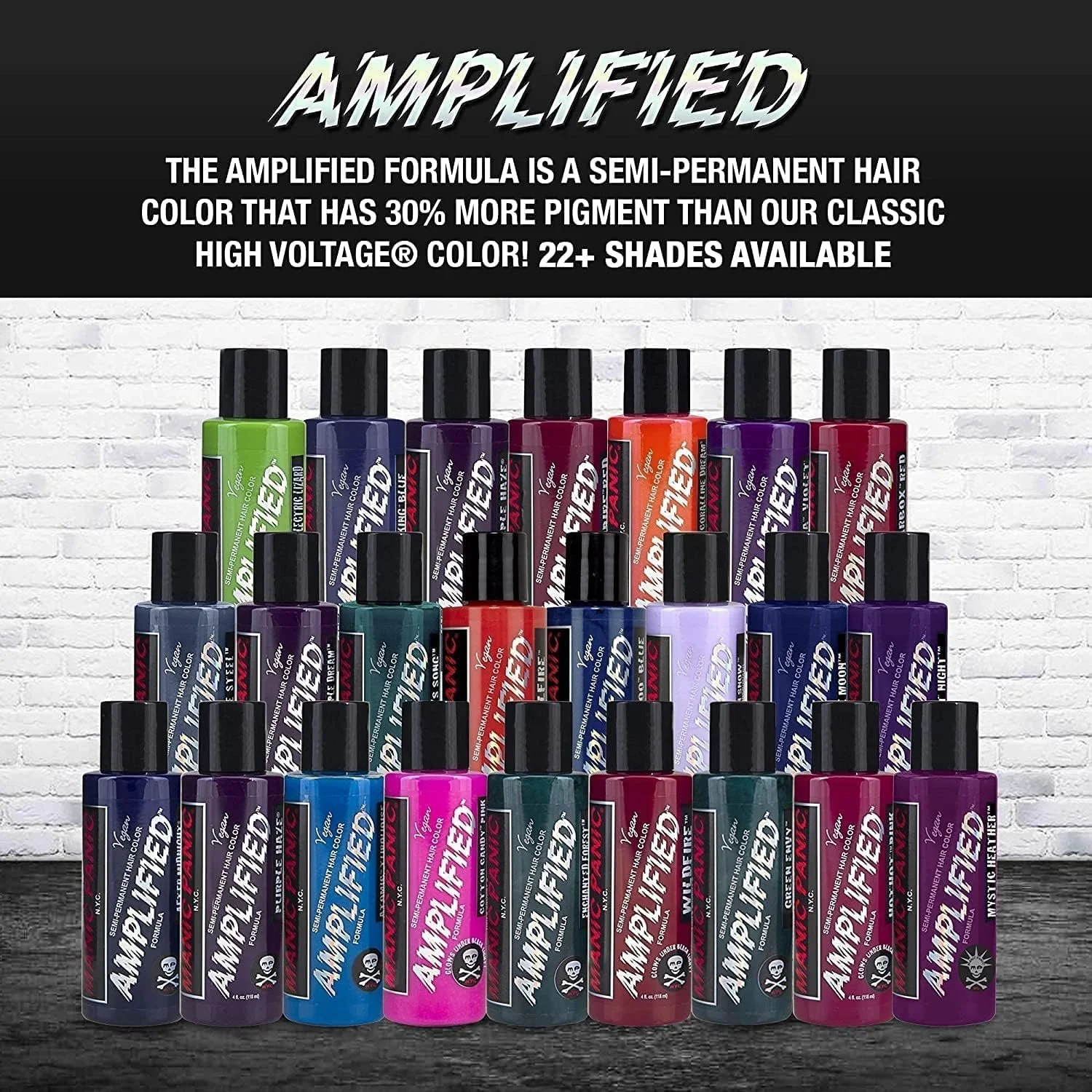 Крем-фарба Manic Panic Amplified Hot Pink Рожевий напівперманентний барвник для волосся, веганський, не тестувався на тваринах 118 мл, фото №5 Крем-фарба Manic Panic Amplified Hot Pink Рожевий напівперманентний барвник для волосся, веганський, не тестувався на тваринах 118 мл, фото №5