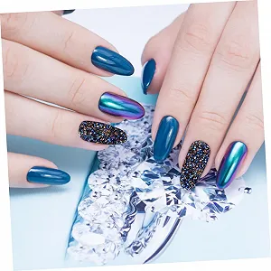 Стразы для ногтей Healvian, 4 шт., микроцирконий для маникюра, универсальные блестящие украшения для ногтей для женщин и девушек, разные цвета synthetic.ua - Фото 1