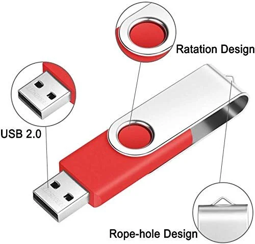 Набір USB-накопичувачів FEBNISCTE 1ГБ 10 шт. USB 2.0 Foldable Light Red, фото №5