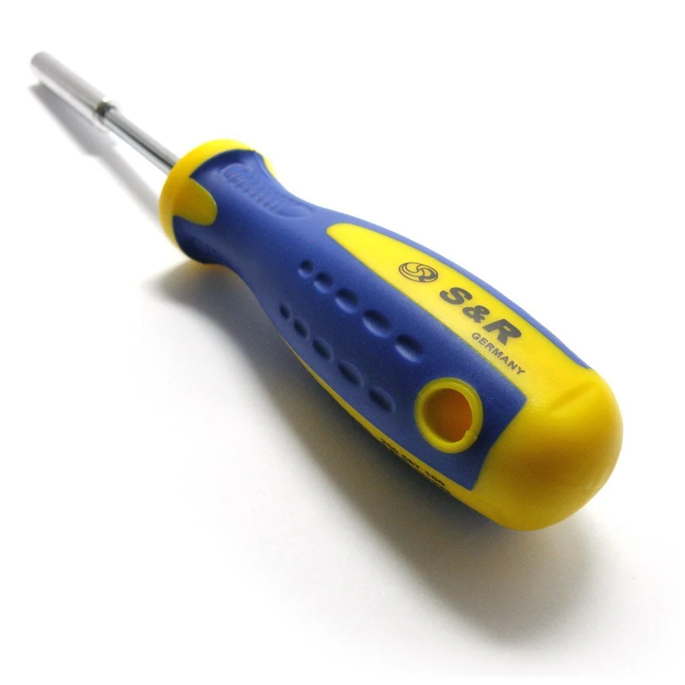 Викрутка-тримач біт магнітна S&R Power-handle 210 мм, фото №3