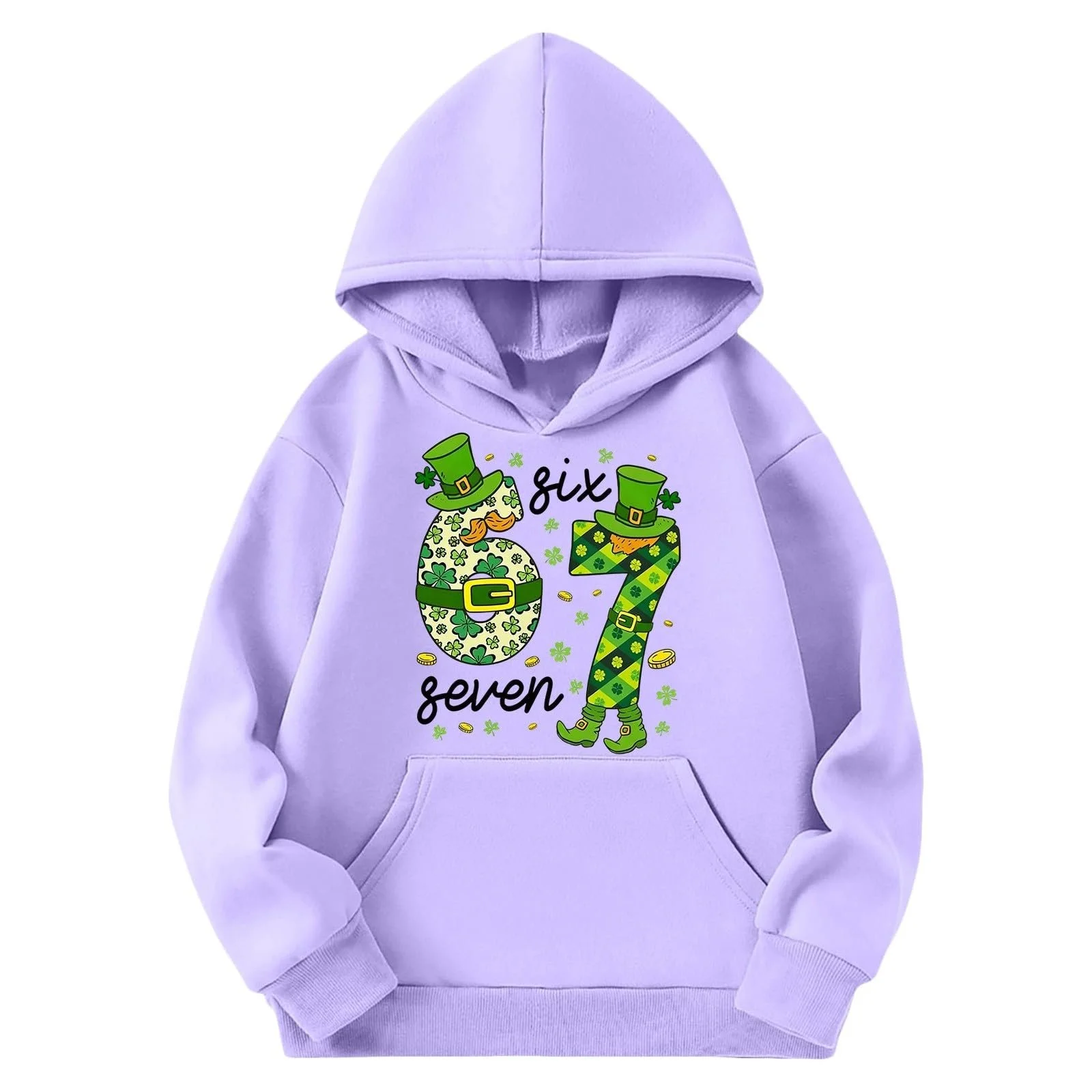 Худи 67 Six Seven Meme с длинными рукавами, принт 67, фото №1