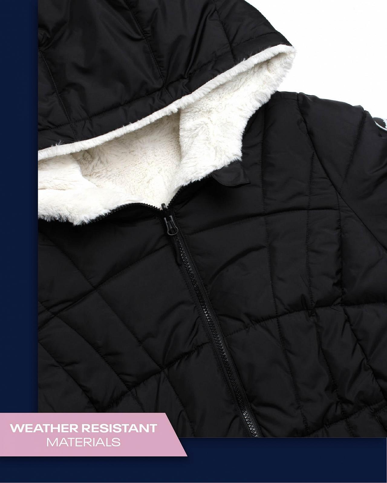 Женская зимняя куртка Reebok, двусторонняя стеганая, фото №4