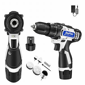 Шурупокрут Cordless Drill 12 V 2-Speed Fast Charging Combination Brush Head Set 2 1500 mAh Li-ion Batteries Білий - Фото 1